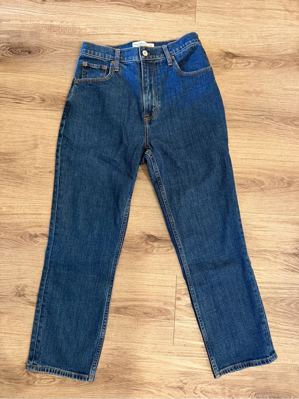 Abercrombie ankle straight jeans